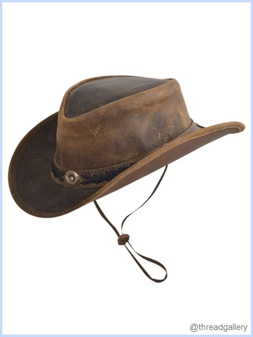 Handcrafted Leather Cowboy Hat Durable Lightweight Shapeable Western